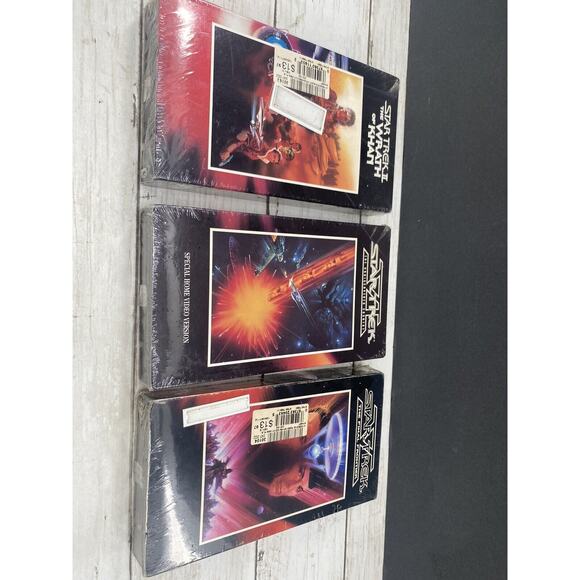 Lot of 3 NEW Star Trek VHS Tapes SEALED Wrath Of Khan Undisc. The Final Frontier - Picture 3 of 6